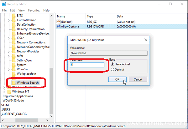 Cách tắt Cortana trên Windows 10 Home