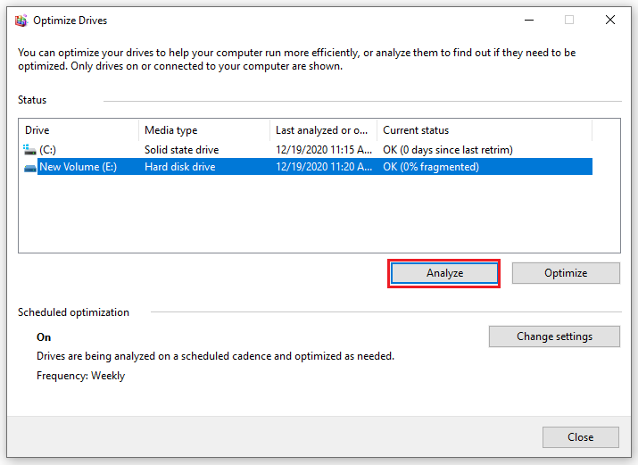 Chống phân mảnh ổ cứng