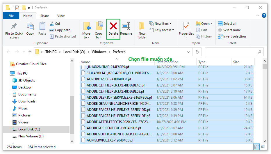 Dọn dẹp bộ nhớ đệm (Cache)