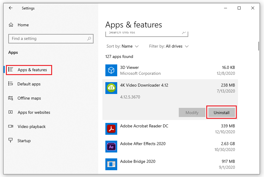 Gỡ bỏ các phần mềm không sử dụng