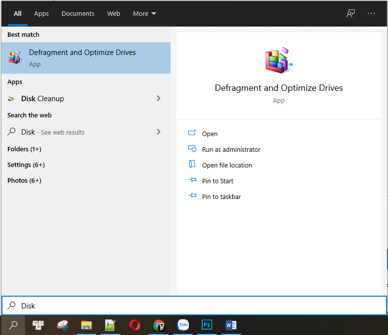 Chống phân mảnh ổ cứng
