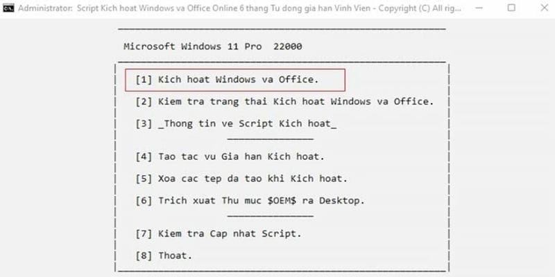 Hướng Dẫn Active Win 11 Bằng AIO Tool Chi Tiết Từng Bước