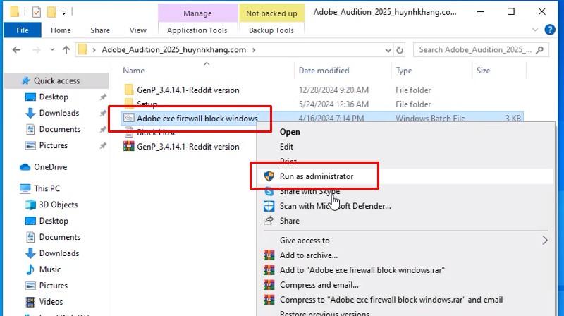 Các bước cài đặt Adobe Audition 2025 full crack chi tiết