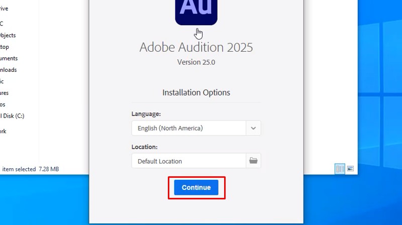 Các bước cài đặt Adobe Audition 2025 full crack chi tiết