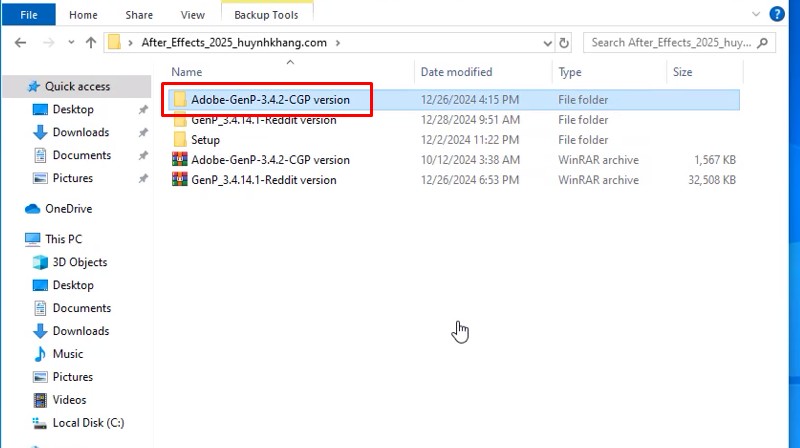 Hướng dẫn cài đặt After Effects 2025 full crack
