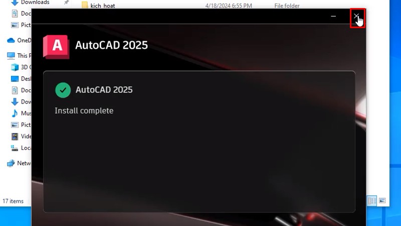 Các bước cài đặt AutoCAD 2025 full crack chi tiết