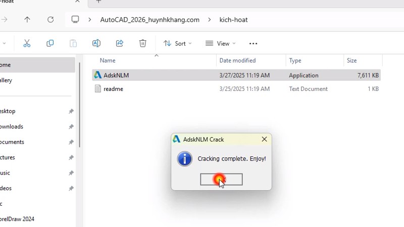 Hướng dẫn các bước cài đặt AutoCAD 2026 full crack chi tiết