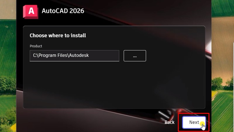 Hướng dẫn các bước cài đặt AutoCAD 2026 full crack chi tiết