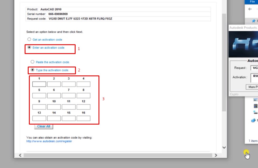 Bước 21: Dán mã kích hoạt vào phần mềm