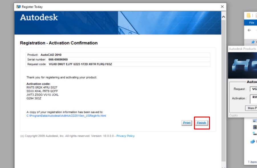 Bước 23: Hoàn tất quá trình kích hoạt