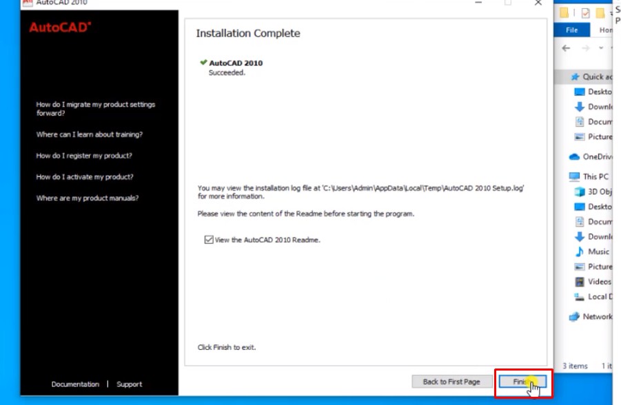 Bước 9: Kết thúc quá trình cài đặt