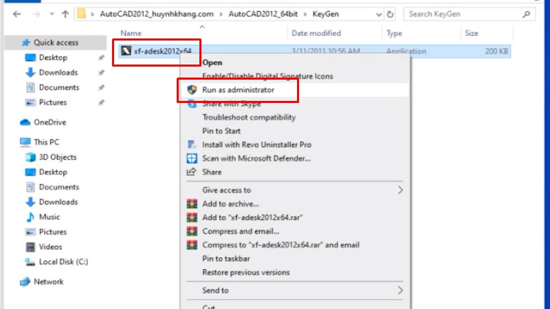 Bước 12: Chạy file kích hoạt
