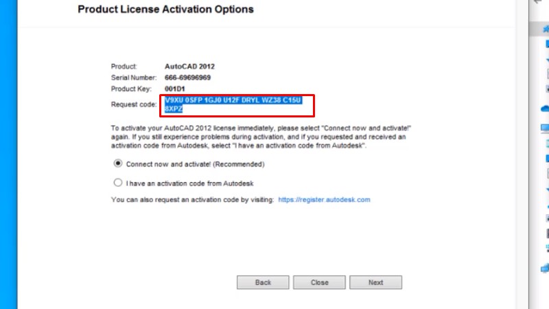 Bước 13: Lấy mã yêu cầu