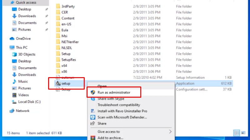 Bước 2: Khởi chạy cài đặt