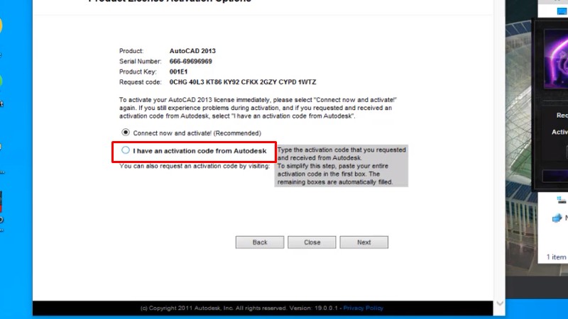 Bước 22: Xác nhận sử dụng mã kích hoạt