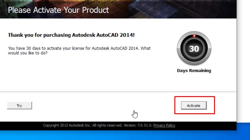 Các bước cài đặt Autocad 2014 full crack chi tiết