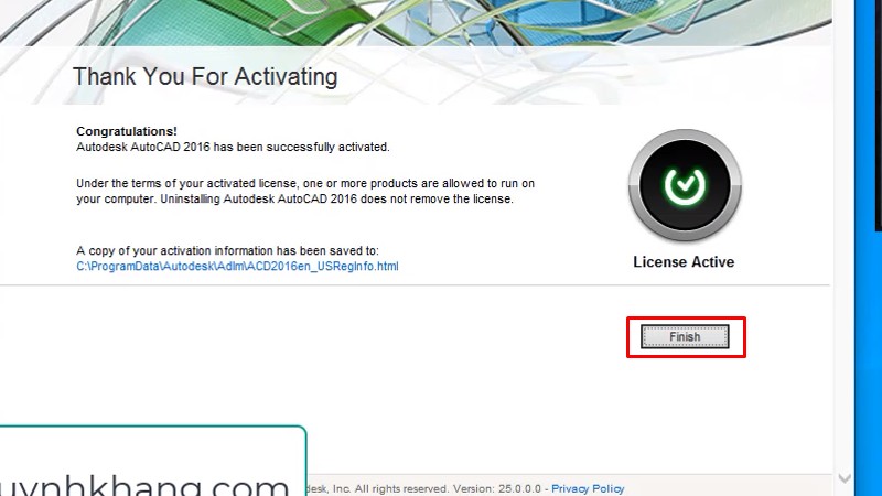 Các bước hướng dẫn cài AutoCAD 2016 full crack