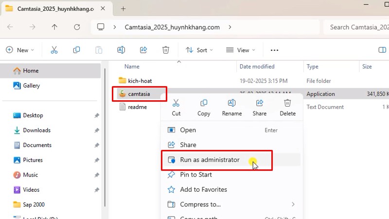 Hướng dẫn chi tiết cách cài đặt Camtasia 2025 Full Crack