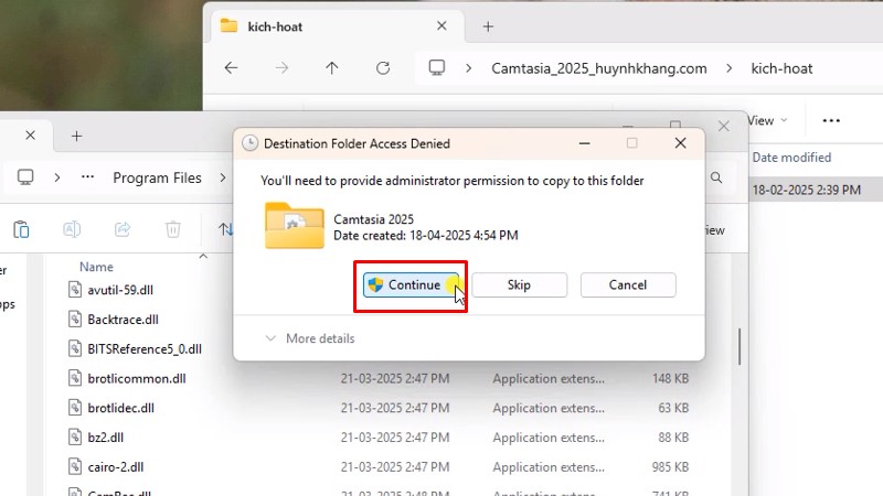 Hướng dẫn chi tiết cách cài đặt Camtasia 2025 Full Crack