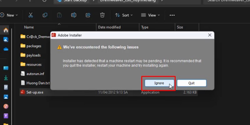 Hướng dẫn cài đặt Dreamweaver CS6 full crack chi tiết