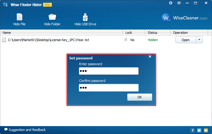 Wise Folder Hider – Phần mềm đảm bảo tính bảo mật cho thư mục trên máy tính