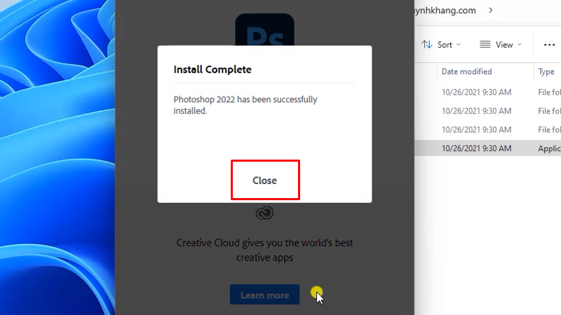 Hướng dẫn các bước cài đặt Photoshop 2022 chi tiết
