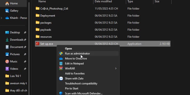 Hướng dẫn cài đặt Photoshop CS6 full crack chi tiết