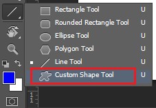 Vẽ mũi tên bằng Custom Shape Tool