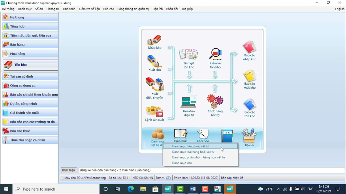 Phần mềm kế toán Fast Accounting
